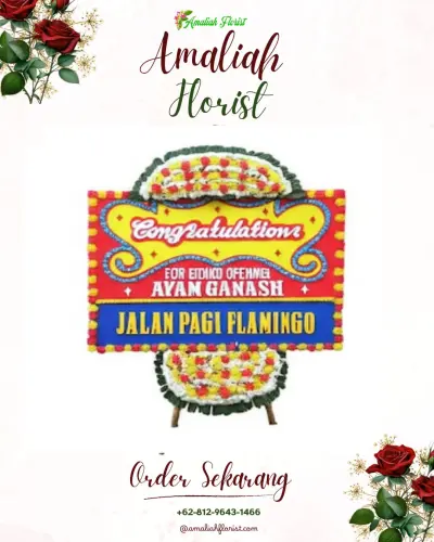 Bunga Papan Congratulation di Gulingan